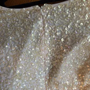 NWT Ashley Lauren Sz 2 Powder‎ Sequin Short Dress V Neck Formal Pageant Prom thumbnail 3