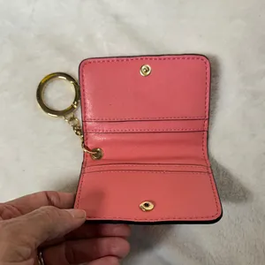Victoria's Secret Pink Quilted Wristlet/ coin purse key chain thumbnail 3