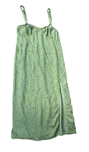 Motel Rocks Lime Green Floral Midi Slip Dress thumbnail 1