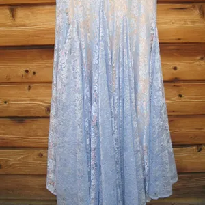 Mac Duggal 48910 Womens Blue One Shoulder Lace Trumpet Gown Dress thumbnail 15