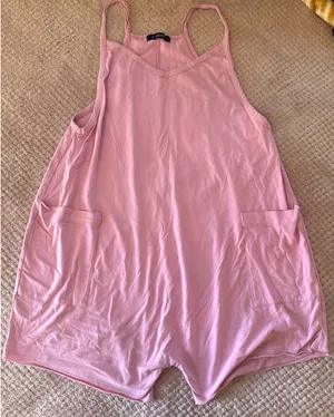 Loose Fit Romper by J Robert's Boutique Pink Size L thumbnail 1