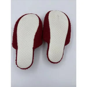 Pottery Barn Heart Jacquard Red & White Slippers Sz Small thumbnail 2