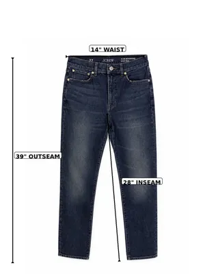 J. Crew 1996 Straight Leg Jeans Dark Wash Blue Denim Size 27 NWOT thumbnail 5