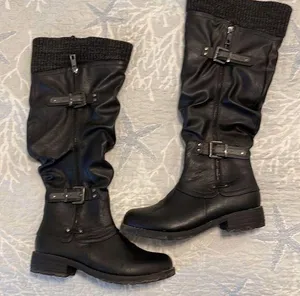 Black Tall Riding Boots Size undefined thumbnail 1