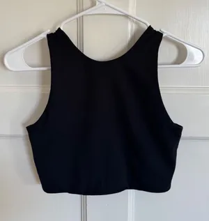 Girlfriend Collective black sports bra size small thumbnail 1