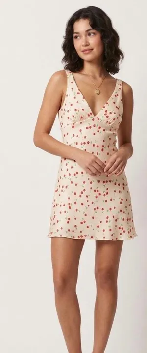 Zara cherry mini dress thumbnail 1