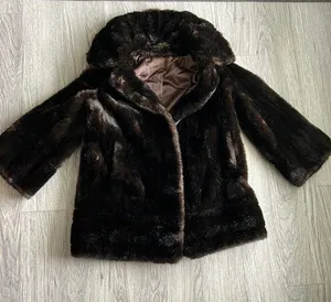 Vintage Grandella Black and Brown Faux Fur‎ thumbnail 1