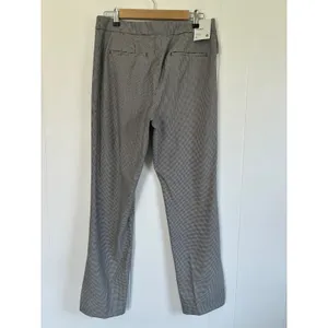 NWT Babaton Atelier Numero Pants Womens 12 Black White Mini Houndstooth Mid Rise thumbnail 2