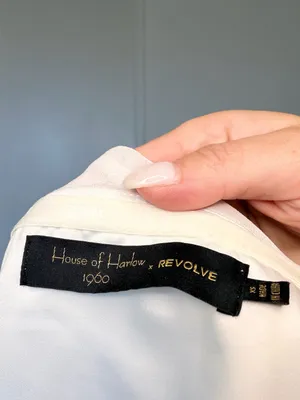 House of Harlow 1960 x REVOLVE Leya Embroidered Top in White & Black thumbnail 8