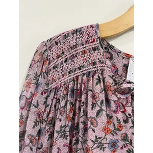 Johnny Was Maha Boho Mini Dress Embroidered Long Sleeve‎ Sz M Flowy thumbnail 7