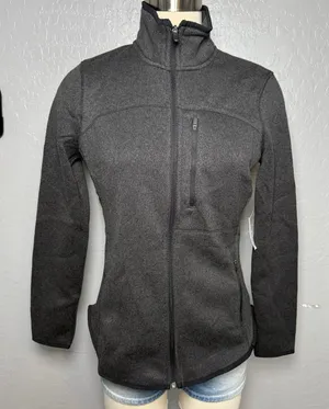 Old Navy Fitted Sweater Fleece Zip Jacket, S 832542 thumbnail 1