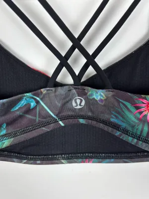 Lululemon Free To Be Bra Curious Jungle Multi Black Size 4 Activewear thumbnail 6