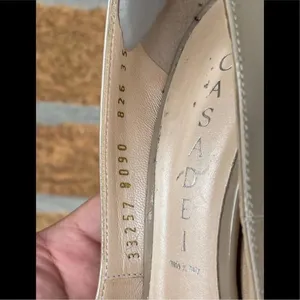 Casadei nude patent leather heels size 5 thumbnail 6