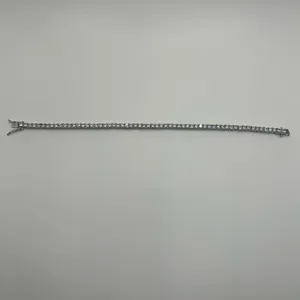 Kay Jewelers Moissanite Tennis Bracelet Silver 3mm 8 Inch Brand New VVS1 Crazy Shine No Pass thumbnail 3