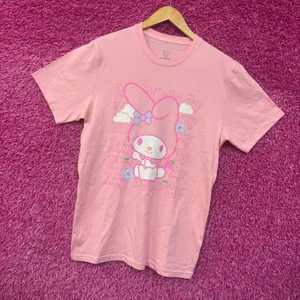 My Melody Kawaii Strawberry Fields Forever Sanrio Tee M thumbnail 3