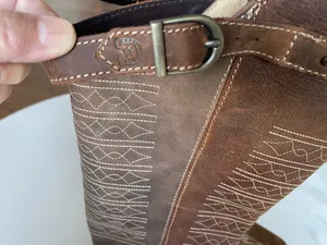 Durango Crush Women's Vintage Brown Belted Collar Western Boot US6.5 Very New Cowbay thumbnail 13