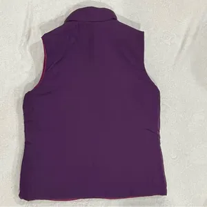 Merona Reversible Purple Fuchsia Puffer Vest Size Small thumbnail 6