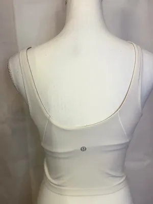 lululemon athletica White V-Neck Bandeau Crop Top thumbnail 3