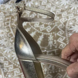 Chinese Laundry Gold Ankle Strap Heels thumbnail 8