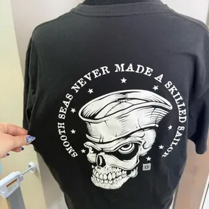5.11 Tactical Women Black Sailor Graphic T-Shirt Biker Navy‎ Short Sleeve Fitted thumbnail 4
