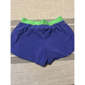 Nike Women Running Shorts Blue Green Just Do It Dri Fit‎ Athletic Size small thumbnail 4