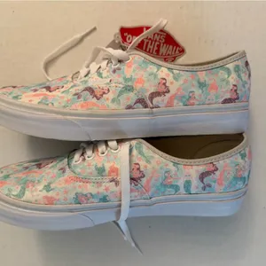 NWT Van’s Authentic Mermaid Ice Flow Glitter Lace Up Sneakers women’s 9 thumbnail 4