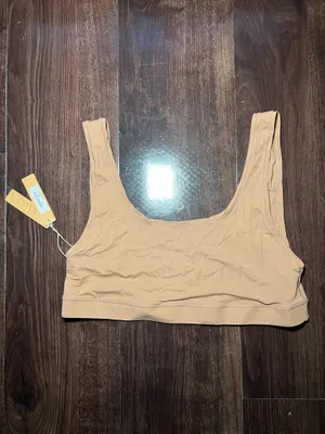 NWT Skims Jelly Sheer Scoop Neck Bralette in Sienna thumbnail 2