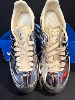 Adidas Samba OG metallic Silver 8.5W thumbnail 4