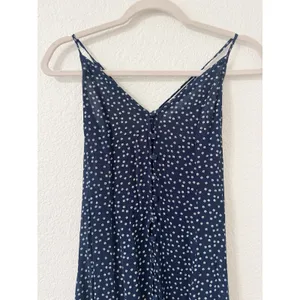 Abercrombie & Fitch Navy Floral Button Front Midi Slip Dress XS thumbnail 2
