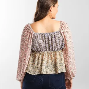Buckle Floral Chiffon Keyhole Top Size Medium thumbnail 11