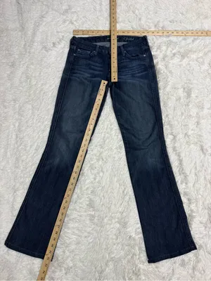 7 For All Mankind A Pocket Flare Jeans Women’s 27 Dark Wash Stretch Denim thumbnail 7