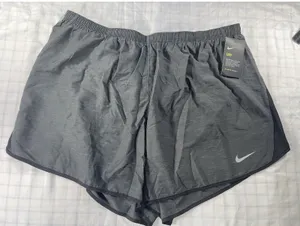 Nike Women’s Plus Size 1X Running Shorts - Gray Heather Dri-FIT Athletic - NW thumbnail 1