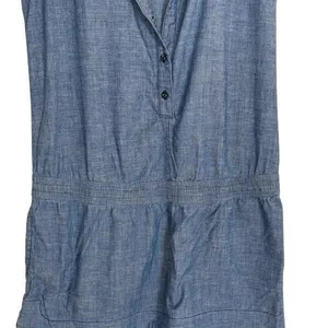 AG Adriano Goldschmied CottonChambray‎ Denim Romper Sleeveless Large thumbnail 4