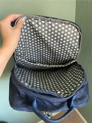 Kipling Tablet City Backpack Blue Elastic Side Pockets thumbnail 12