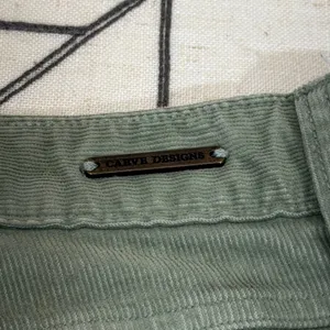 Carve Designs Corduroy Shorts Size 10 Sage Green Frayed Hem Five Pocket thumbnail 6