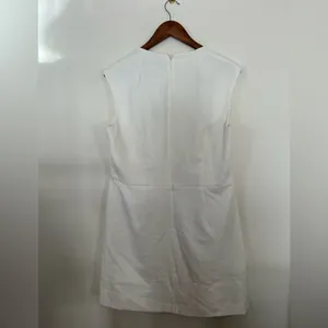 French Connection Whisper Ruth Square Neck Mini Dress, Size 14, Elegant White thumbnail 10