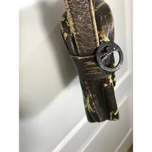 Longchamp Vintage Equestrian Brown Leather Crossbody Shoulder Bag thumbnail 10