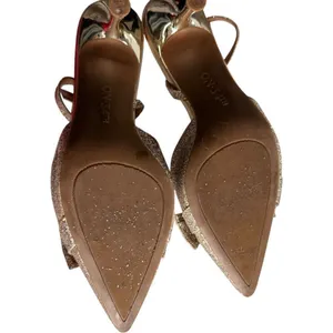 Womens On 34th Gold Glitter Slingback Pumps Heels - Sz 10 thumbnail 5