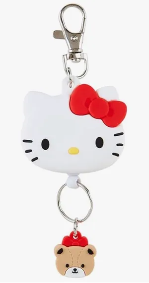 Sanrio Hello Kitty Face Shape Reel Keychain thumbnail 1