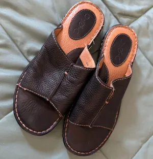 BOC Women's Black Leather Slip-On Mules Sandals Size 7 thumbnail 1
