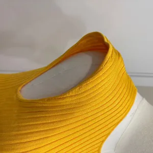 MM LaFleur Dylan Dress Tuscan‎ Yellow Slinky Knit Ribbed Sleeveless Midi Size XS thumbnail 8