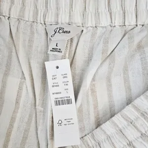 J.Crew Soleil pant in striped linen Size L thumbnail 8
