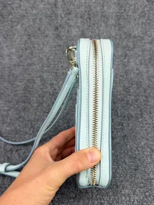 KATE SPADE Zeezee North South Phone Crossbody Light Blue Pebble Leather thumbnail 6