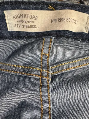 Levi's Signature by Levi Strauss Mid Rise Bootcut Jeans 14L Long Tall thumbnail 4