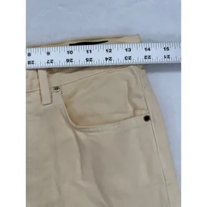 GoldSign Women's butter yellow Wide Leg Jeans Size 27 High Waist‎ Denim Casual thumbnail 2
