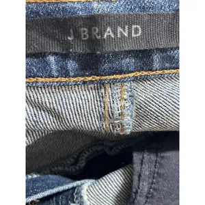 J. Brand Women's Blue Raw Frayed Hem High Rise Straight Denim Jeans Pants Sz 27 thumbnail 7