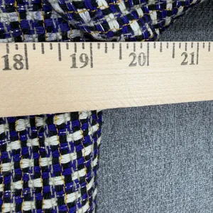 J.Crew Navy White Metallic Tweed Silk Blend Blazer Jacket Size 12 Preppy Twee thumbnail 9