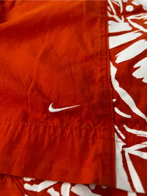 Nike Orange Tropical Floral Board Shorts Women’s Size M Swim Beach Cover Up thumbnail 11
