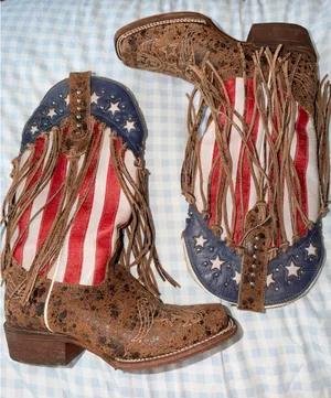 J.B. Dillon Blazing Star Boots Brown Size 6 thumbnail 1