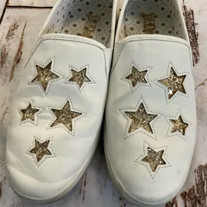 BRASH GOLD STAR‎ WHITE SLIP ONS thumbnail 11